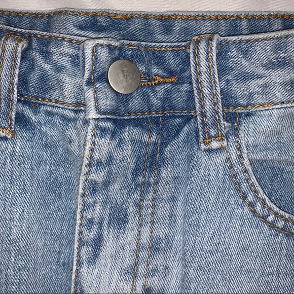 Flower Embroidered Denim Skirt - Picture 4 of 5
